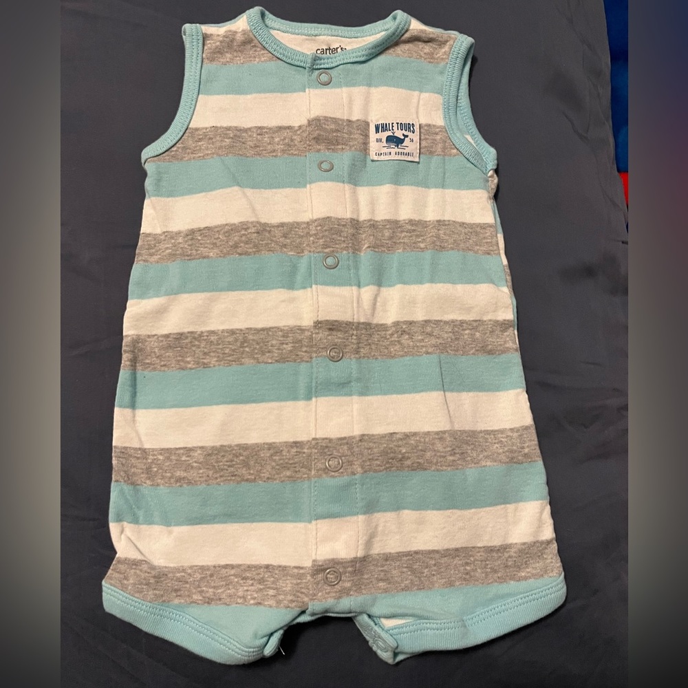 Sleeveless shorts romper size 6 months